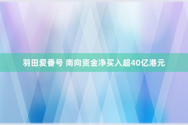 羽田爱番号 南向资金净买入超40亿港元